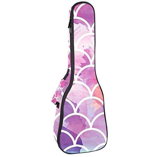Housse pour ukulélé avec motif écailles de sirène Rose 10 mm Rembourrage épais 53,3 cm Sac de transport avec sangles… - Les Beatles, Paul McCartney, John Lennon, RIngo Starr, George Harrison Housse pour ukulélé avec motif écailles de sirène Rose 10 mm Rembourrage épais 53,3 cm Sac de transport avec sangles…