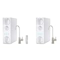 iSpring RO500AK-BN+UVF8 Tankless Reverse Osmosis Water Filtration System & RO500AK-BN Tankless RO Reverse Osmosis Water Filtration System, 500 GPD Fast Flow