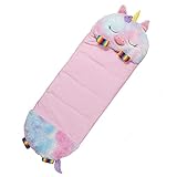 Happy Nappers Pillow & Sleepy Sack- Comfy, Cozy, Compact, Super Soft, Warm, All Season, Sleeping Bag with Pillow- Unicorn (Medium) -  Allstar Innovations