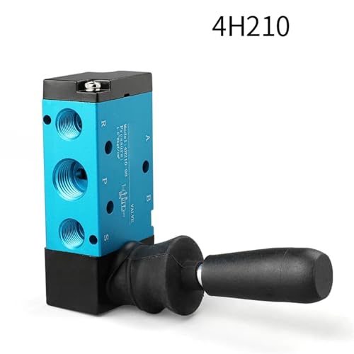 Vanne pneumatique 5/2 voies 4H210-8 à commande manuelle par levier à clé - 7