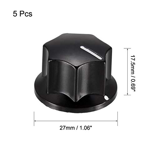 uxcell 5 peças botão de controle de alto-falante botão amplificador de potência 27 mm de diâmetro. B