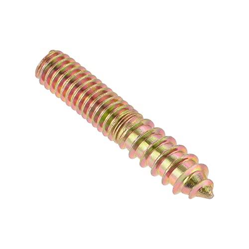 Image of uxcell 5 /16-18 x 1-3 /4 inch Hanger Bolts Double Head Dowel Screw for Wood Furniture 20pcs