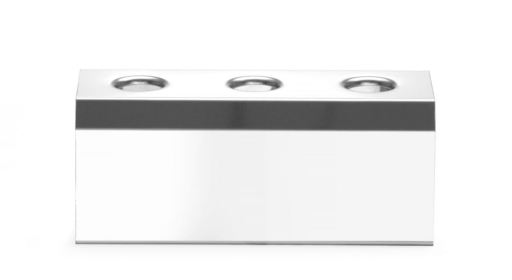 HENDI Support pour cornets à glace | Acier inoxydable, capacité 3 cornets, 200x95x(H)85mm, compatible lave-vaisselle