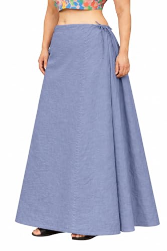 Image of CITIX Pure Cotton Petticoat for Woman Saree | Adujastable Drawstring Waist