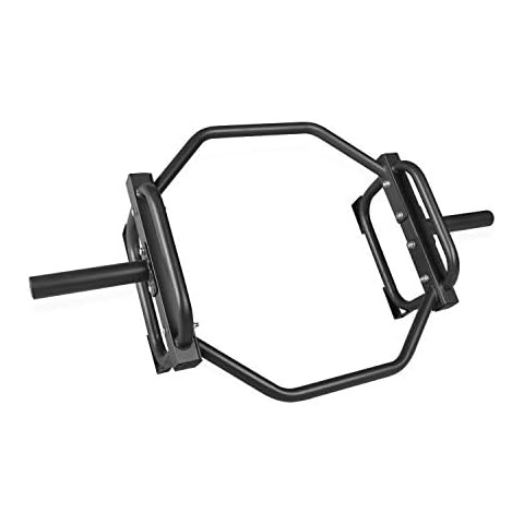 CAP Barbell Olympic Trap Bar, Hex Bar, Shrug Bar, Deadlift Bar, Black, 50 inches Cover
