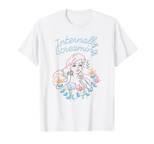 T-shirt Stitch Ariel La Petite Sirène Disney top graphisme humour geek