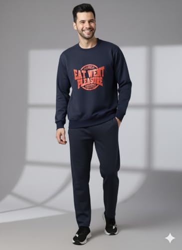 Image of Mack Jonney Graphic Print Track Suit for men | Co-ord Set | Warm Fleece Tracksuit Set | Full Sleeve Sweatshirt
