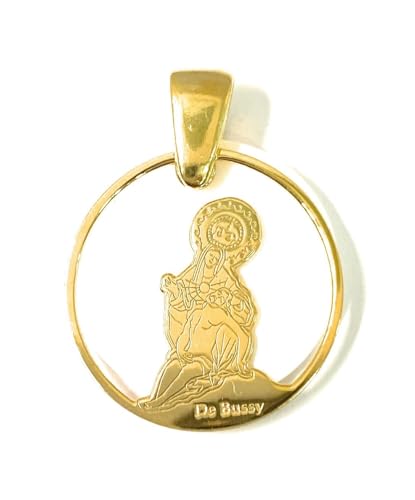 Médaille communion Vierge de la Charité argent 925 nacre pour enfant