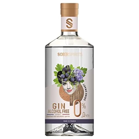 SOBER SPIRITS - Non-Alcoholic 0.0% Gin - The Worlds Only Alcohol-Free Gin Made From Real Spirits - IWSC Award Gold Winner - 0% Sugar - No Artificial Flavours & Colourings - Vegan Friendly - 50cl Cover