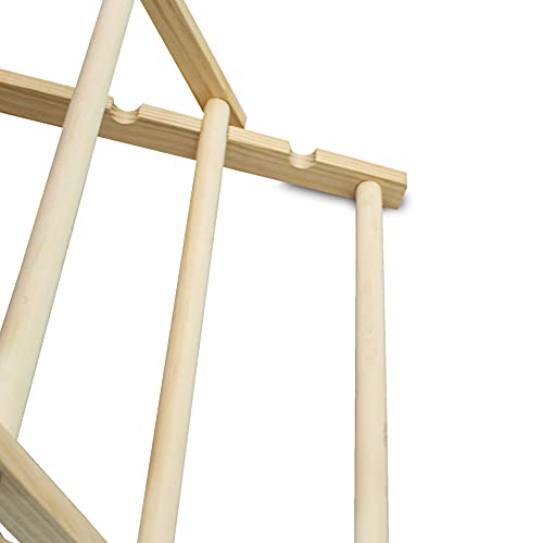 Strandstuhl Bituxx Liegestuhl aus Holz für Garten und Balkon