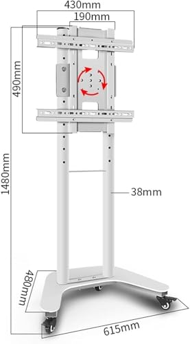 Soporte móvil para TV 32-60 pulg altura regulable miniatura 2