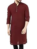 Taoliyuan Mens Abaya Thobe Arabic Longline T Shirts Henley Kaftan Banded Collar Plain Gown Shirts...