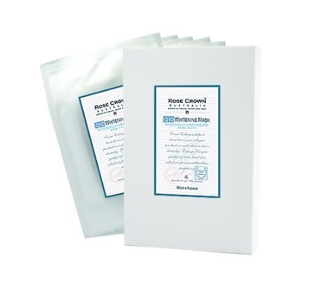 Organic All Natural Q10 Whitening Anti- Aging Mask with Ovine Collagen and Papaya Enzyme (30ml x 5 Pack)