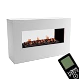 Photo Gallery glow fire caminetto a vapore acqueo konsalik - elettrico con fiamme 3d led realistiche, effetto crepitio, telecomando, 160x100x50 cm - opti-myst 1000 con decoro in legno, bianco Photo Gallery glow fire caminetto a vapore acqueo konsalik - elettrico con fiamme 3d led realistiche, effetto crepitio, telecomando, 160x100x50 cm - opti-myst 1000 con decoro in legno, bianco