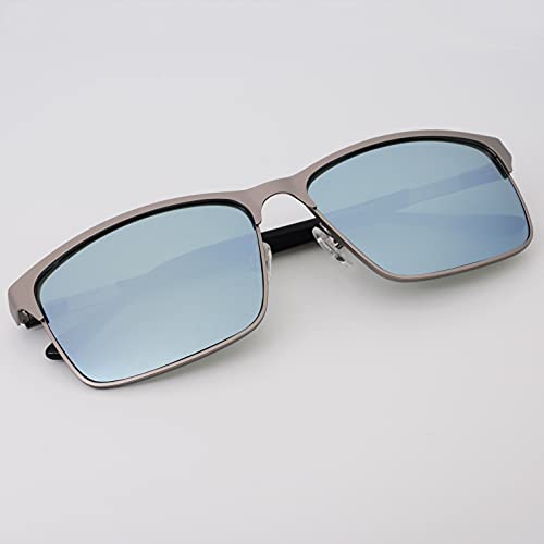 Sunglasses for Men,100% Glass Lens Men's Sunglasses Square Designer Trendy Rectangle Sun Glasses4