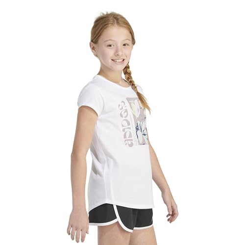 Image of adidas Girls' Short Sleeve Scoop Neck Tee T-Shirt