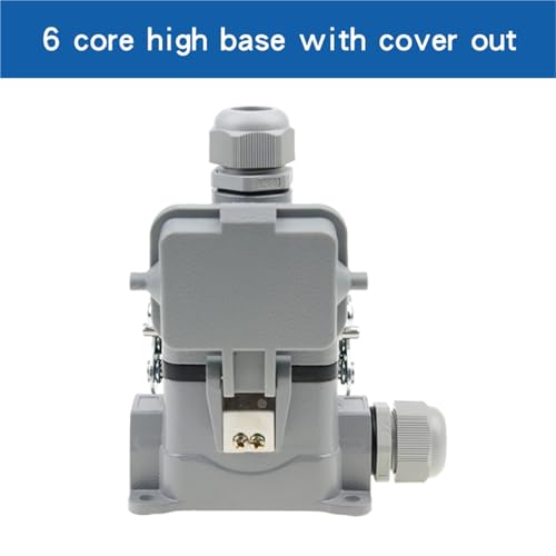Conector Heavy Duty 6 Pines Cubierta Protectora IP65 miniatura 2