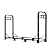 GREENER 2 Tiers Firewood Rack Indoor - Portable Outdoor Wood Holder, Classical Sturdy Firewood Log Storage Rack Stand for Fireplace, Patio, Fire Pit, Stove - Black