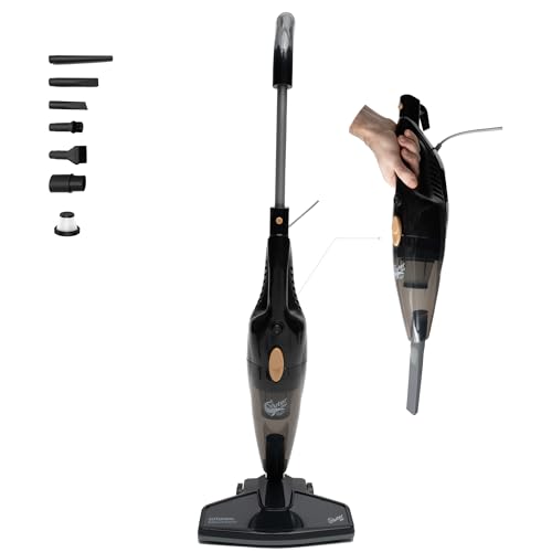 GuterWal S12 Staubsauger – 16 kPa Saugkraft, 1,5 kg Leichtgewicht, 1,2L Staubbehälter, 650W Motor, 5m Kabel – Hand- & Bodenstaubsauger für Teppiche, Hartböden & Tierhaare