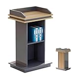 MATÉRIAU ÉPAIS ET DURABLE : Le comptoir de réception podium en bois est fabriqué en bois épais de haute densité. La structure renforcée et stable est extrêmement durable avec une excellente capacité de charge et stabilité. Il ne tremblera pas lors de son utilisation et est durable.