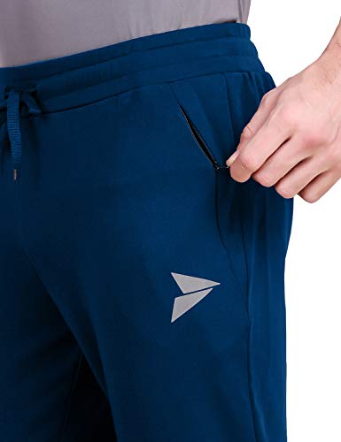 Image of FITINC Athleisure Track Pants for Men| Lycra Slim Fit Mens Dryfit Track Pant with Concealed Zipper Pockets | Quick Dry Pant Style Lower for Men for Home & Workout