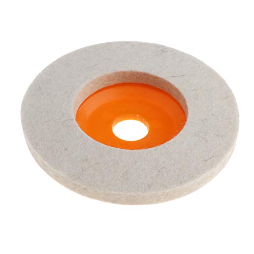 Tapete para polimento de vidro metálico de 100 mm para polimento de polimento de lã de feltro - Amar