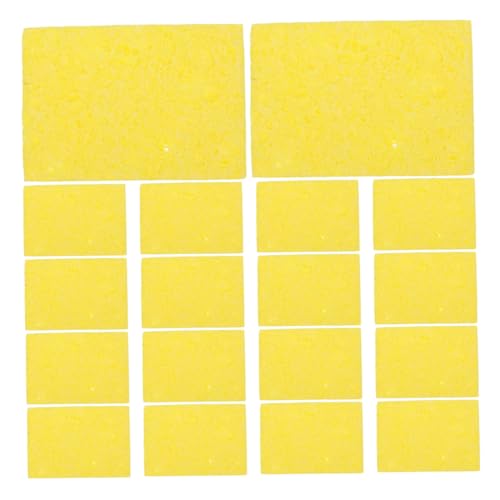 LAPYAPPE 200 Piezas Esponja de Soldador Muebles de Levantamiento de Pesas neumáticos convertidores Esponja soldadora Accesorios de Soldadura reemplazo de Esponja de Limpieza Yellow