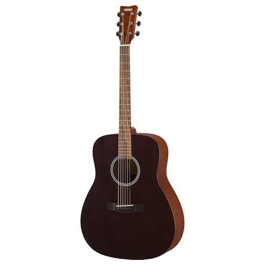 YAMAHA F400 Guitarra Acústica – Cuerpo tipo Dreadnought, Escala 25", Acabado satinado, ideal para Principiantes, Sonido Rico y Equilibrado, Diseño Elegante – Acabado Smoky Black