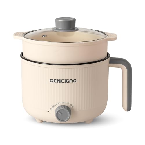 SUPERSTUD Multipurpose Electric Kettle Cooker with Nonstick (1.8L) Inner Pot 1.2L | with Steamer for Boil/Steam/Fry/Saute || Milk/Egg/600W (1.8L)