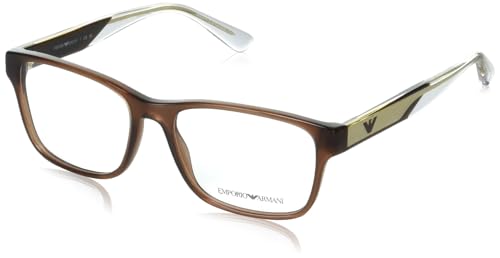 Image of Emporio Armani mens Ea3239 Rectangular Prescription Eyewear Frames