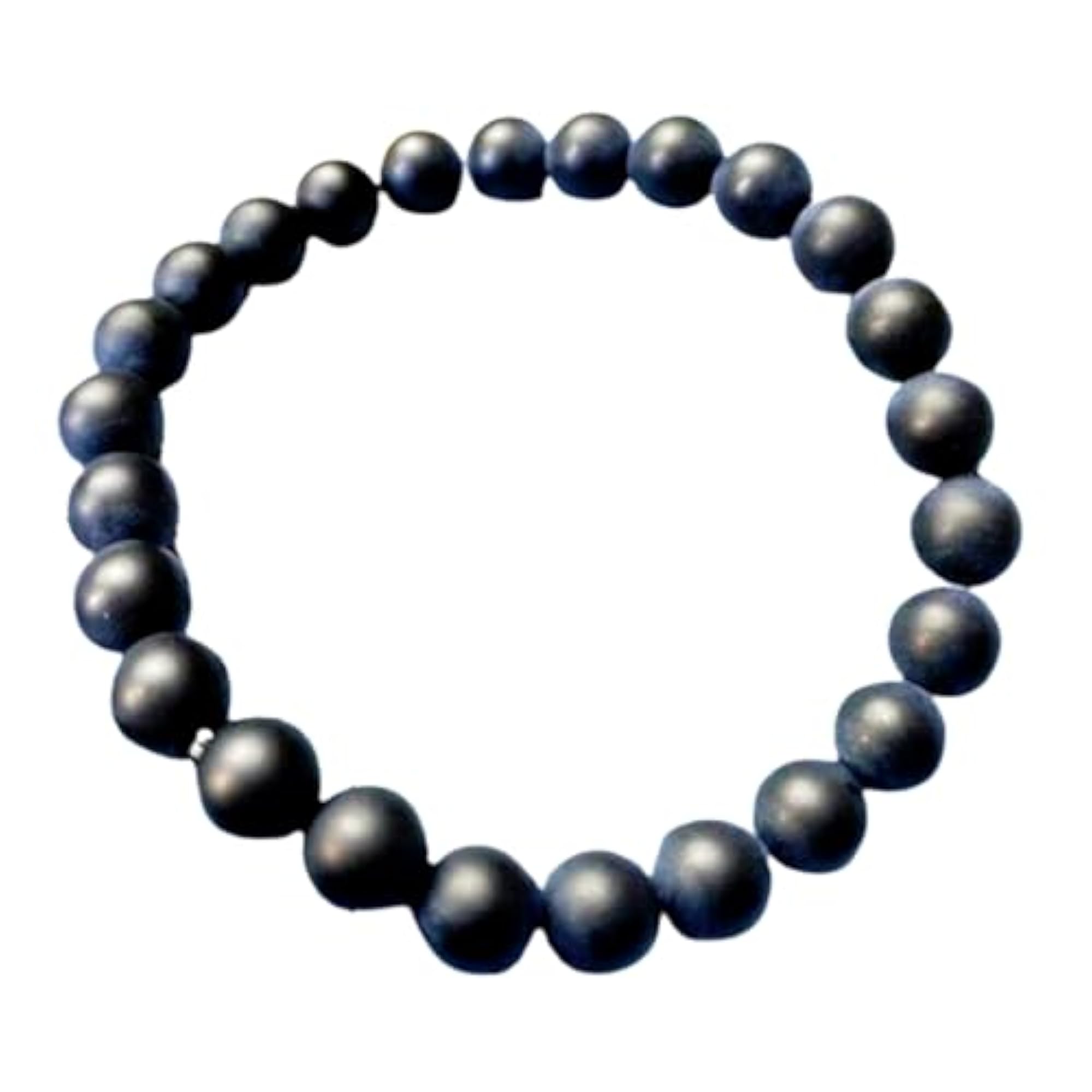 Unisex Natural Matte Onyx 8mm Stretchable Healing Bracelet
