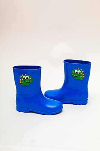 Bota Galocha Infantil Calçado Proteção Chuva Impermeável Coturno Foguete Preto (br_footwear_size_sys