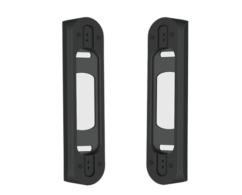 GESTECH Staffa di montaggio angolare, angolo di 30/45 gradi, compatibile con campanello video Reolink solo batteria 2K wireless (nero, confezione doppia 30°/45°)