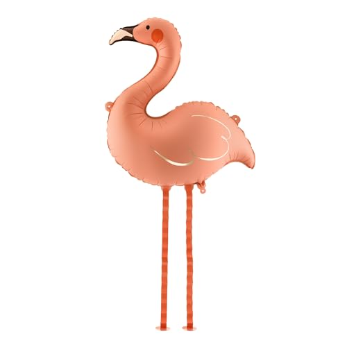 PartyDeco Walking Flamingo Foil Balloon with Legs 25.6 × 26.4 Inch by PartyDeco - Used condition - US$11.16