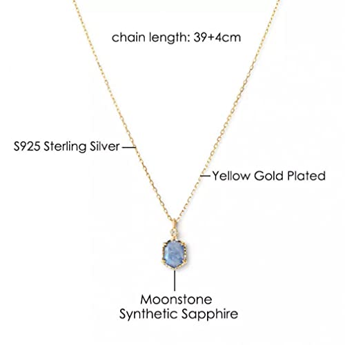 Collier pendentif pierre de lune argent idéal pour vos soirées
