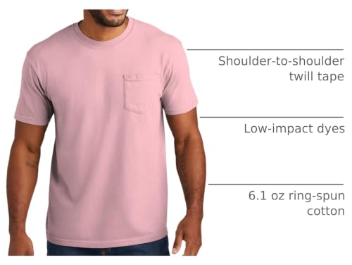 Image of Comfort Colors Men's Adult Short Sleeve Pocket Tee, Style 6030 (Large, Blossom)