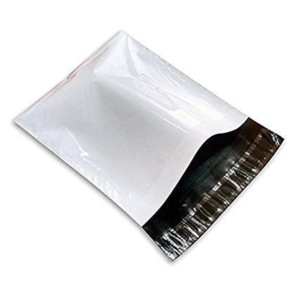 Tamper Proof Plain Security Courier Bags Envelopes Pouches 60 Micron with SealKing Tape POD Jacket (14x18-100 pcs)