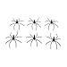 FAZHBARY 20 PCS Scary Plastic Spiders Small Fake Spider Joke Toys for Halloween Prank Props Decorations