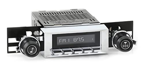 Retro Manufacturing HC-117-120-37-73 Hermosa Direct-Fit Radio for Classic Vehicle (Chrome Face and Buttons and Chrome Bezel)