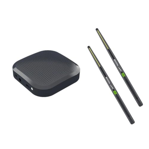 Portable Electronic Drum Set, Air Drum with Drumsticks, Portable Virtual Drum Set Using 3D Motion Sensing, Virtual Drum Kit for Beginners Children Adults, (Black)