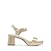 DREAM PAIRS Women's Platform Heels Block Chunky Open Toe Ankle Strap Heel Fashion Wedding Party Dress Sandals Shoes,Size 8.5,Light Gold,DWUMHS2507