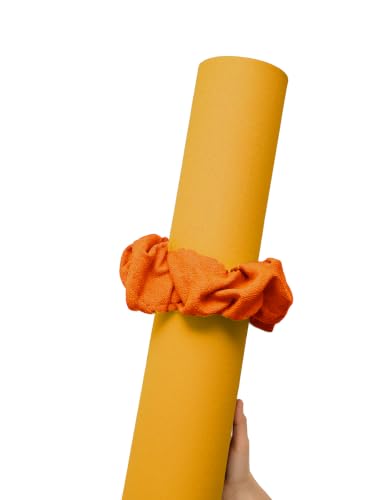Mirmire Yoga Mat Scrunchie Yoga Mat Strap Carrier Pilates Mat Holder Orange
