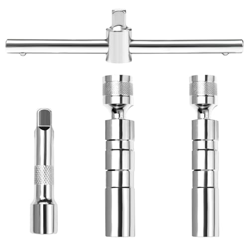 🚗Ampiamente Utilizzato:Il set comprende una chiave universale magnetica a specchio forte da 14 mm, una chiave universale magnetica a specchio forte da 16 mm, 1 ricevitore e 1 barra di scorrimento. La chiave candele auto magnetica per candele è lo strumento più flessibile e versatile sul mercato, compatibile con l'uso su N54, N55, N20, N26, S55, N63, B46, B48, B58, R55, R56, R57 e R60.