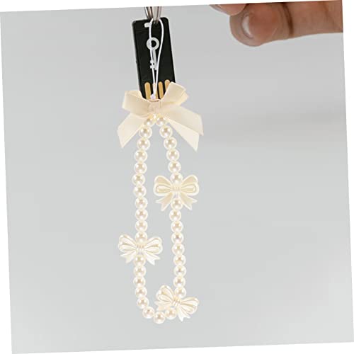 LABRIMP 2 Peças Cordão De Pérola Para Telefone Chaveiro Pendurado Pingente De Telefone Alça Anti-Per