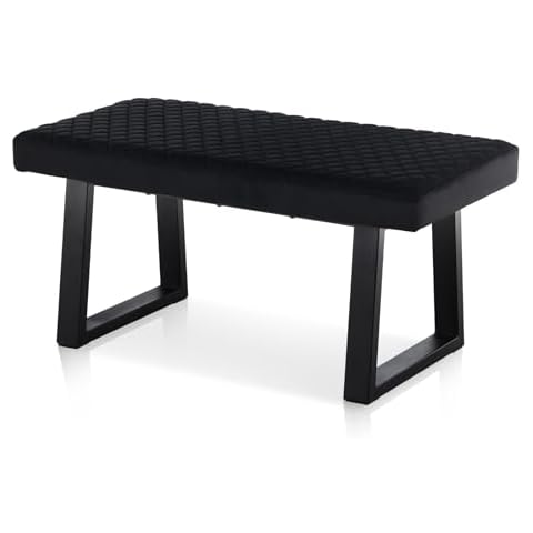 CLIPOP Velvet 2-Seater Dining Bench Cover