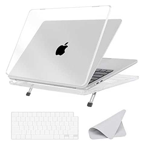 BlueSwan Case compatible for 2022 MacBook Air 13.6 inch M2 A2681 - Clear Cover