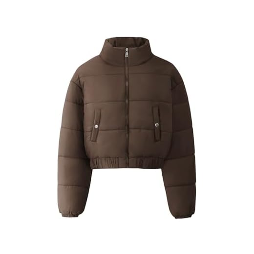 25 Cozy Winter Outfit Ideas for Women (Style Guide) Cropped Quilted Puffer Jacket