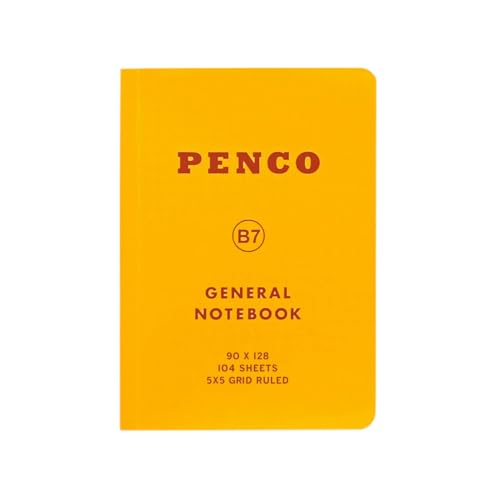 Cahier B7 jaune HIGHTIDE PENCO CN158 en polypropylène souple pour vos notes