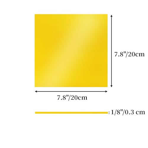 Image of 10 Pack Colored Acrylic Sheets, 8 x 8 Inch Sheet 1 /8 Thick, Cast Acrylic Sheet for Laser Cutting and Engraving, Opaque Acrylic Panel for DIY Projects