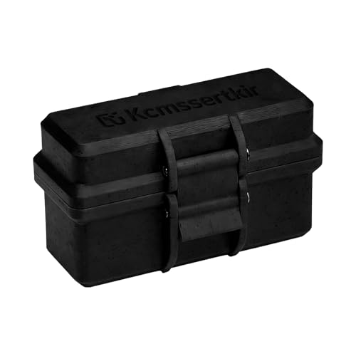 Kcmssertkir Film Box/135 Film Case -for 3 Rolls of 35mm Films ，to Sort & Enjoy & Safeguard Film, 3D printing technology。 (black)